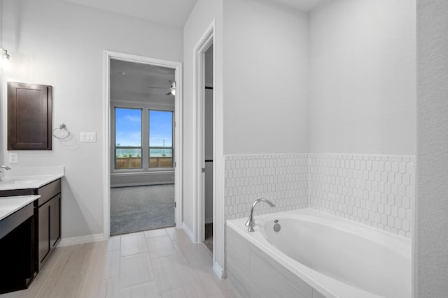 409 Raleigh Dr, Georgetown, TX 78633 - full bath featuring vanity and a bath