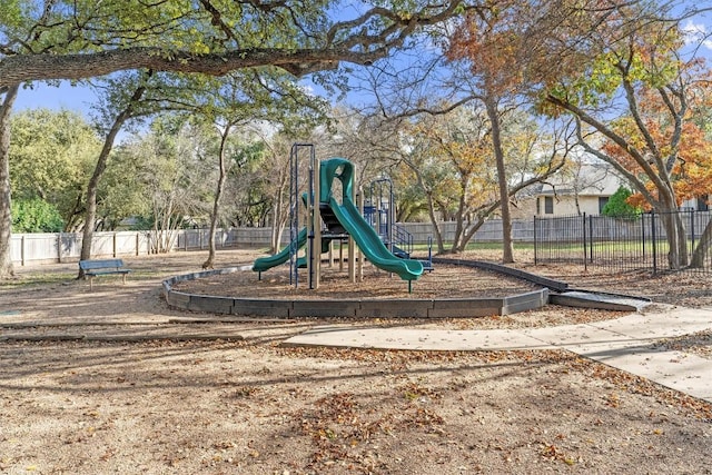 view of jungle gym