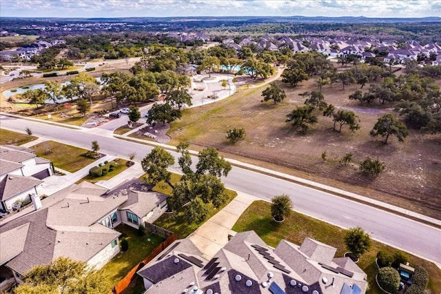 aerial view featuring a residential view