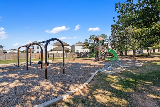 view of jungle gym