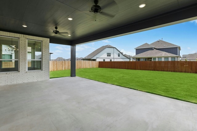 220 Reata Ridge Loop, Liberty Hill, TX 78642 - view of patio with ceiling fan