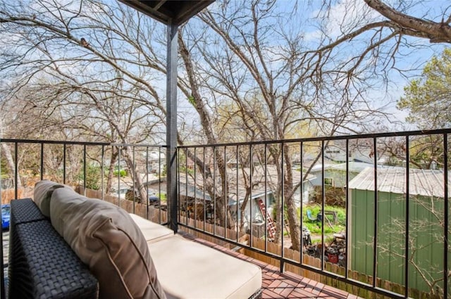 view of balcony