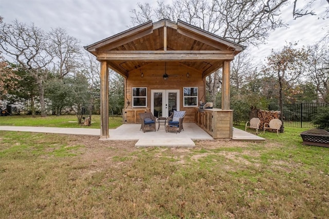 view of patio / terrace with french doors