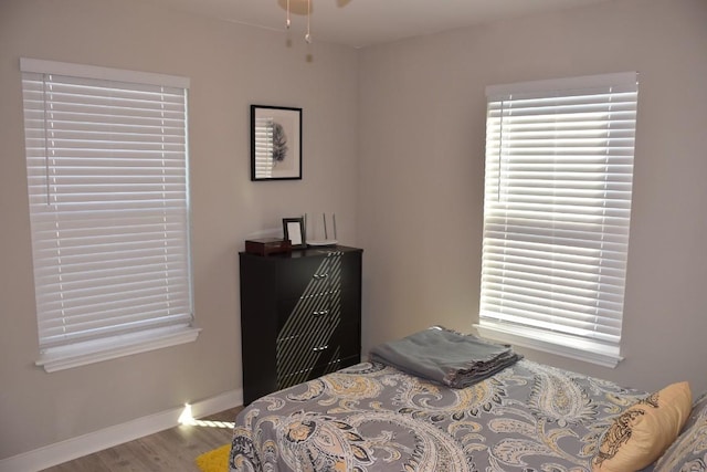 bedroom featuring hardwood / wood-style floors