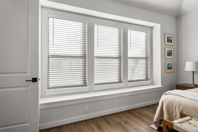 bedroom featuring light hardwood / wood-style floors