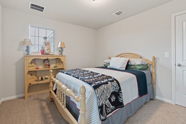 bedroom with carpet flooring