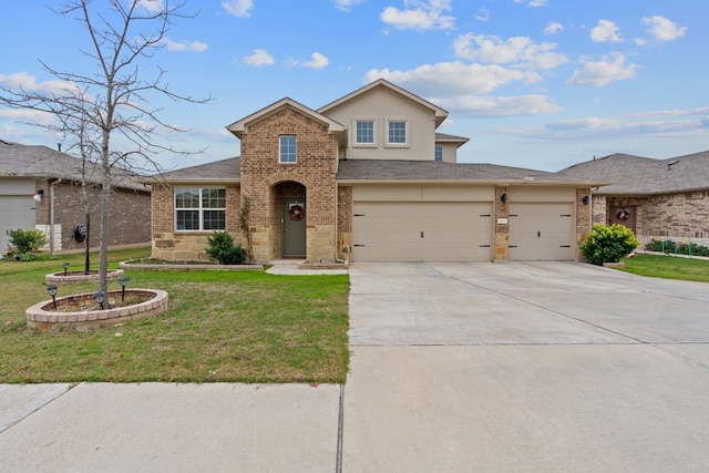 view of front of house with a front yard