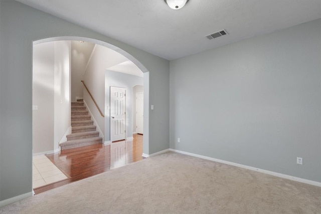 view of carpeted empty room