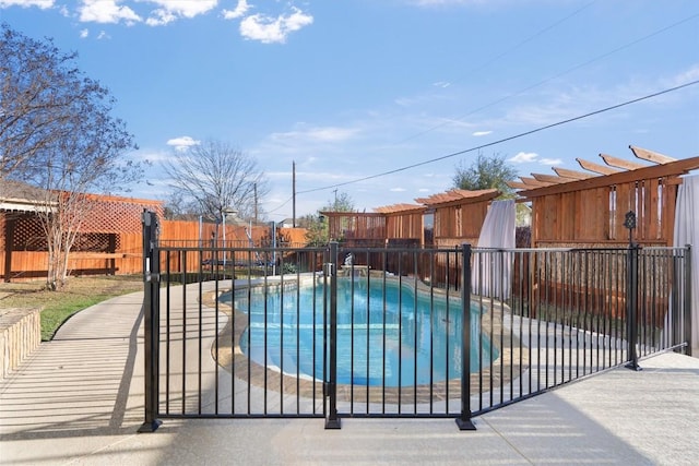 view of pool with a patio