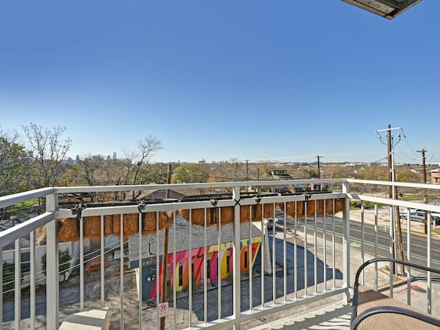 view of balcony