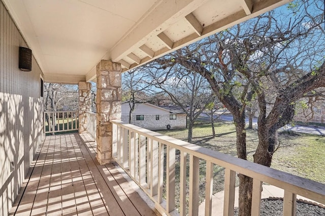 view of balcony