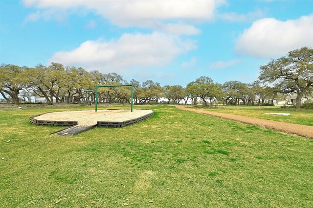 view of community featuring a yard