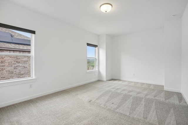 empty room with light carpet