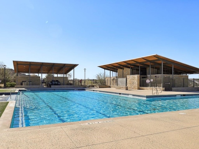 view of pool with a patio