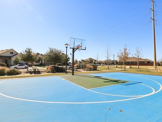 view of basketball court