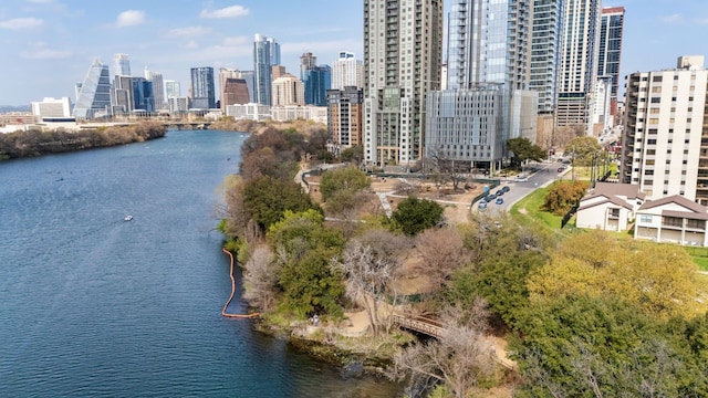 city view with a water view