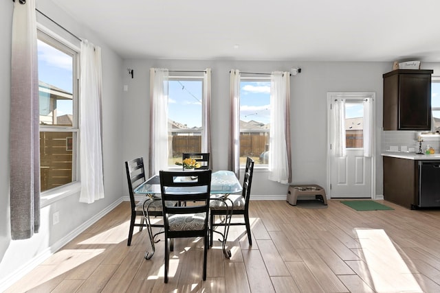 view of dining area