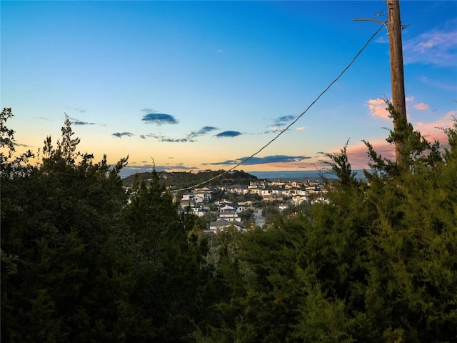 view of nature at dusk