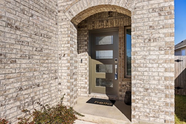 view of entrance to property