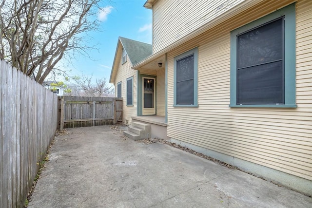 view of home's exterior featuring a patio