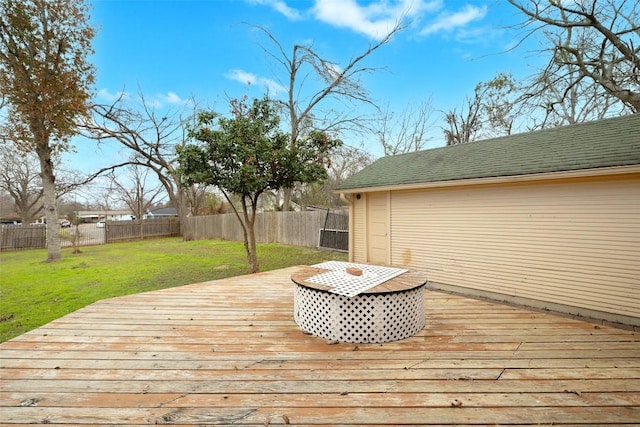 1710 Lexington St, Taylor, TX 76574 - wooden deck featuring a fenced backyard