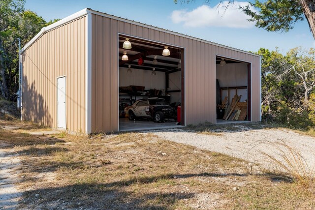 view of outdoor structure