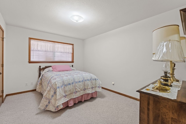 bedroom with carpet floors