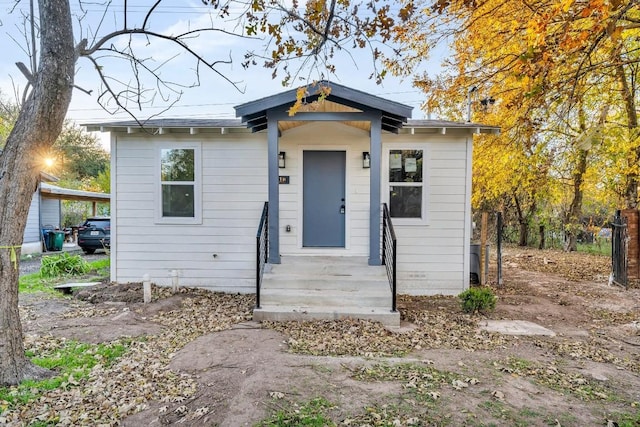 view of bungalow