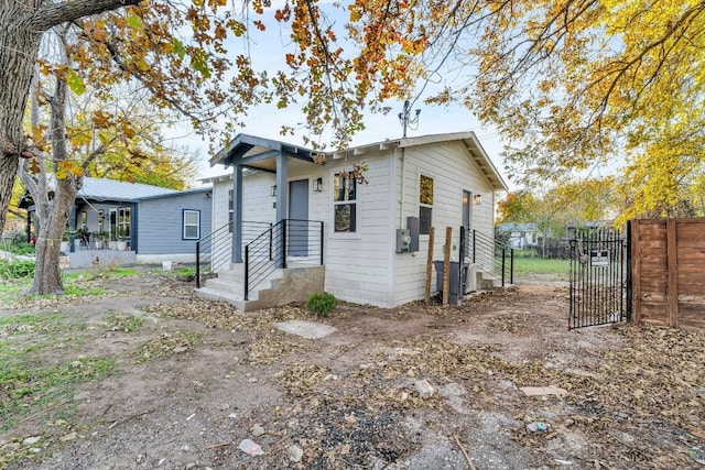 view of front of home