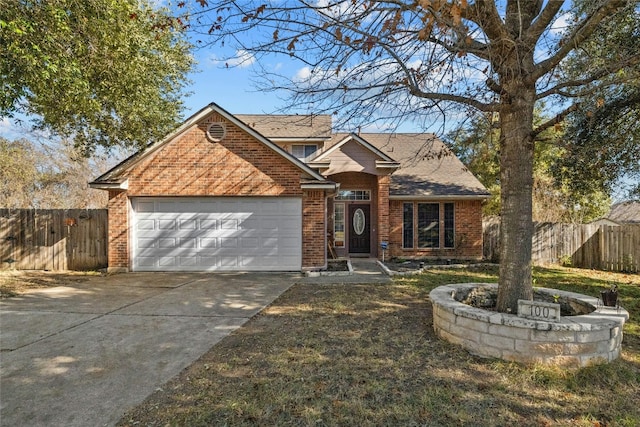 view of front of house featuring a garage