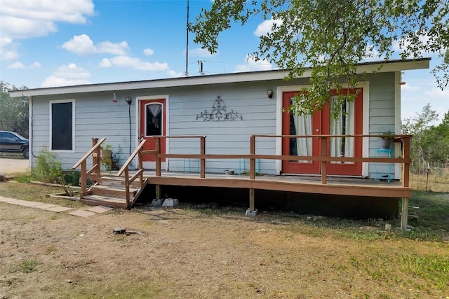 view of rear view of property