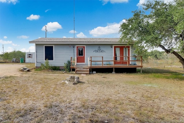 view of front of home with french doors