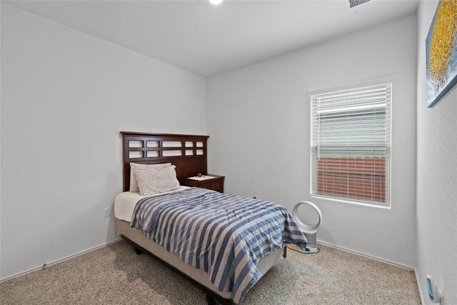 bedroom with carpet flooring