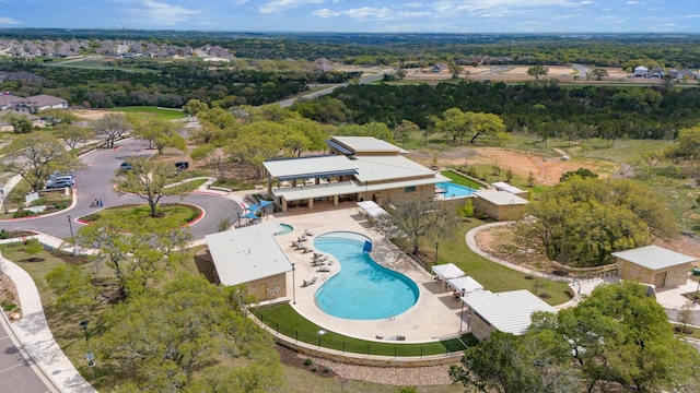 birds eye view of property