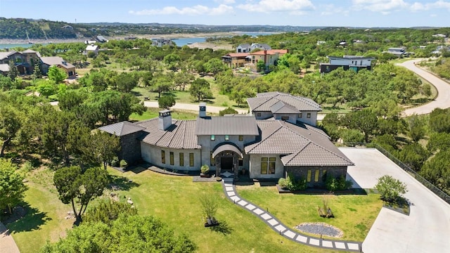 birds eye view of property