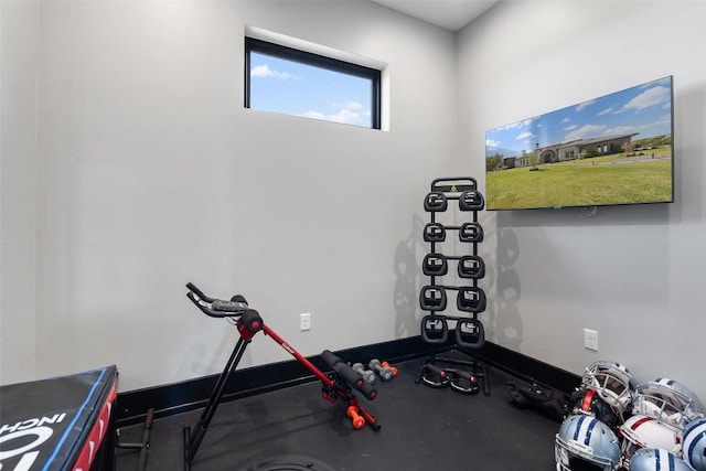 view of exercise room