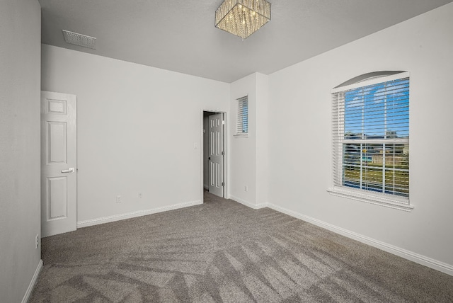 empty room with carpet floors