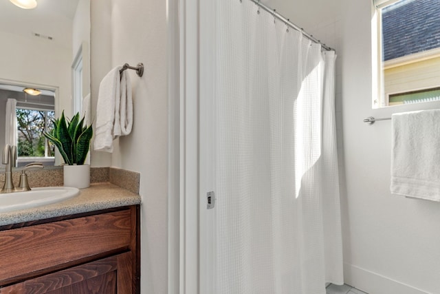 bathroom featuring vanity