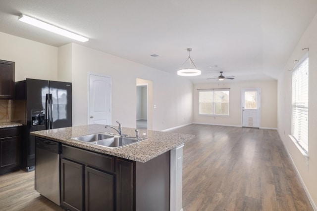 12110 Riprap Dr, Manor, TX 78653 - kitchen featuring stainless steel dishwasher, a sink, and healthy amount of natural light