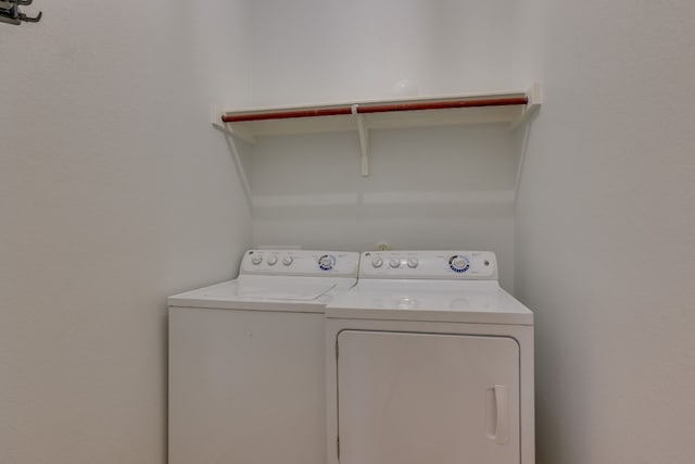 laundry area featuring washer and dryer