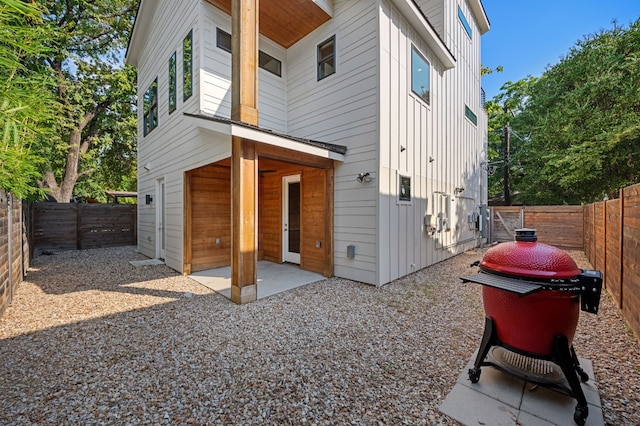 rear view of house with a patio area