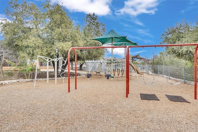 view of jungle gym