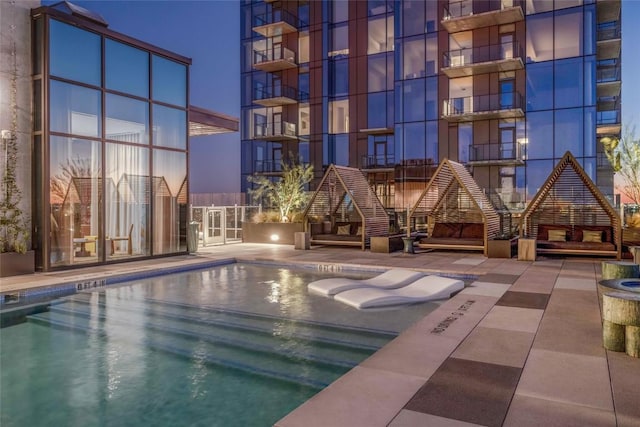 48 E Ave Unit 1607, Austin, TX 78701 - view of swimming pool with a hot tub