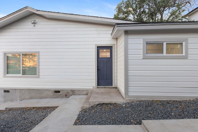 view of entrance to property