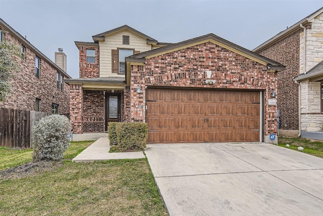 front facade featuring a garage