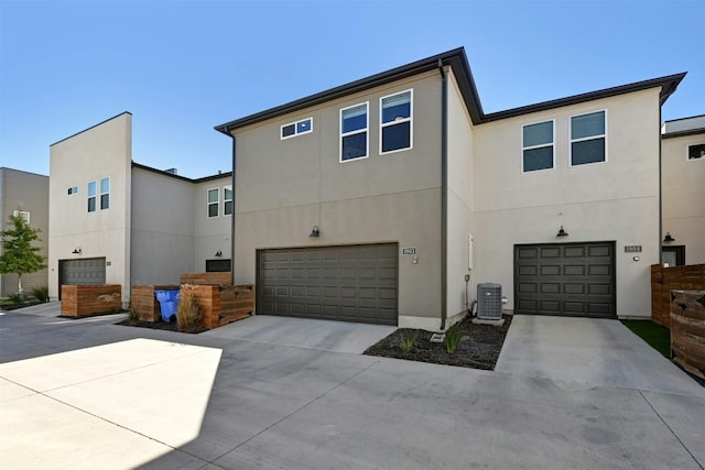 view of front of property featuring cooling unit