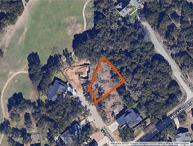 20904 Marquette Cv, Lago Vista, TX 78645 - aerial map of property and surrounding area