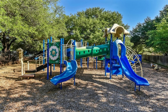 view of jungle gym