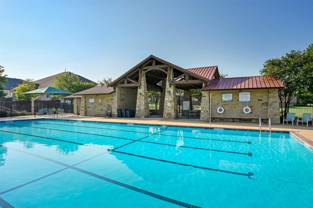 view of pool