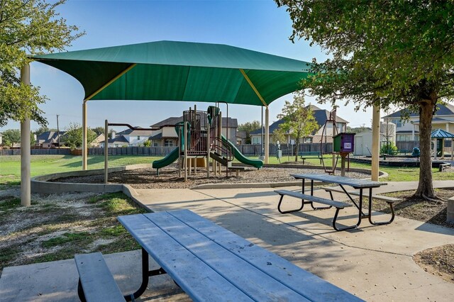 view of jungle gym